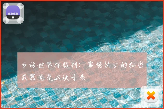 专访世界杯裁判：赛场执法的秘密武器竟是这块手表